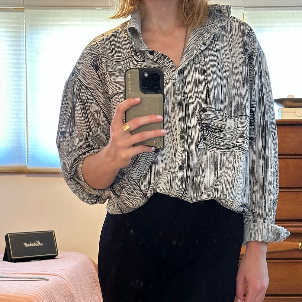 Wood Design Flowy Button Down
